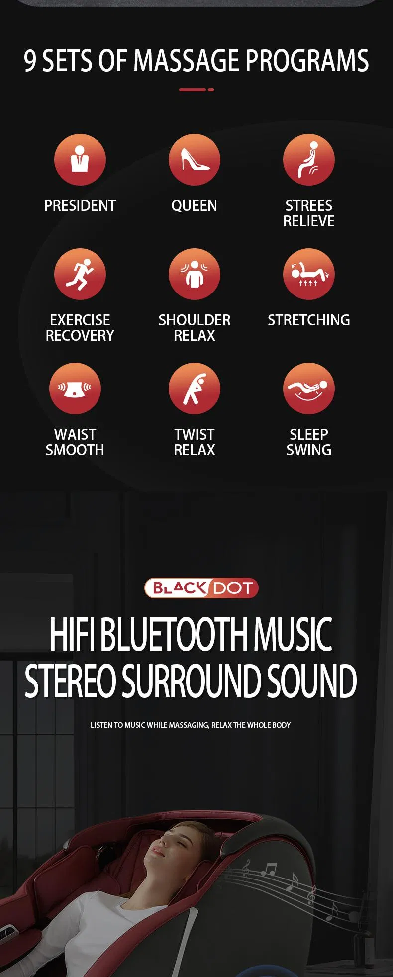 2021 Full Body Massage Chair MW-960L Luxury Design Foot Massager