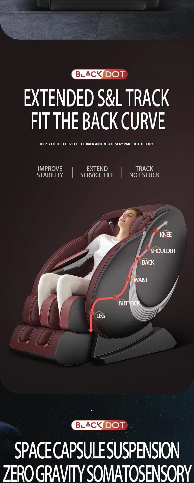 2021 Full Body Massage Chair MW-960L Luxury Design Foot Massager