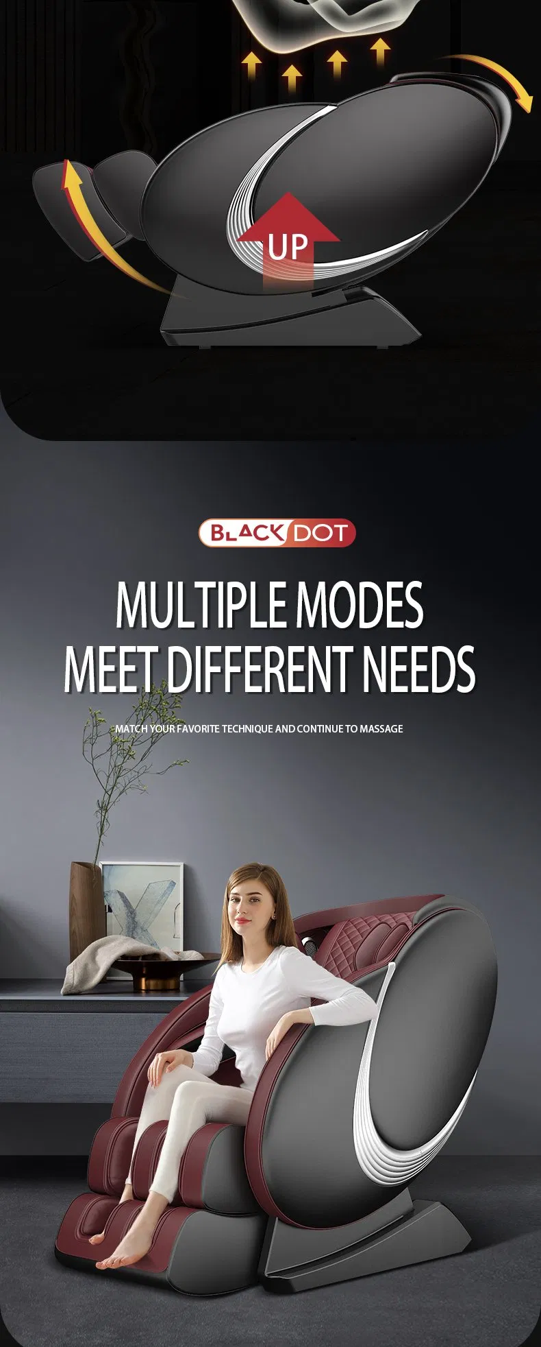 2021 Full Body Massage Chair MW-960L Luxury Design Foot Massager