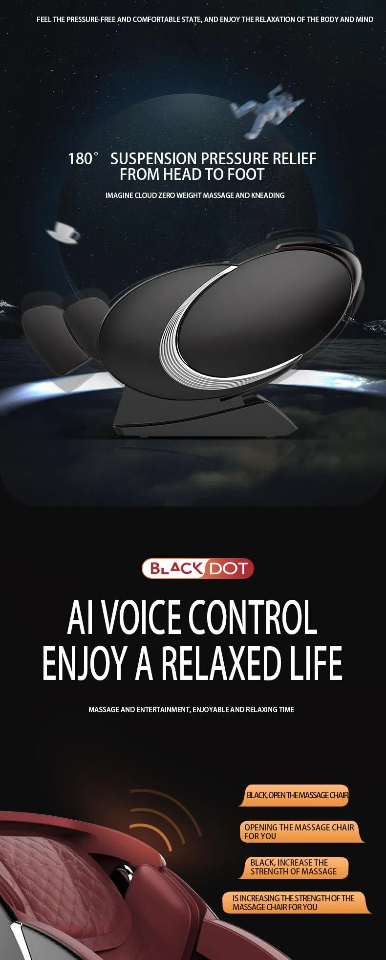 2021 Full Body Massage Chair MW-960L Luxury Design Foot Massager