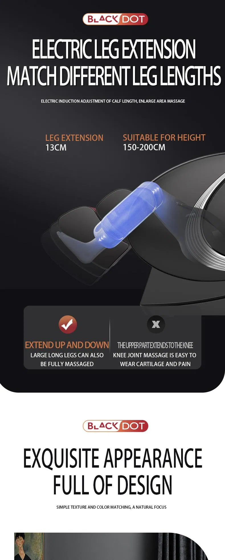 2021 Full Body Massage Chair MW-960L Luxury Design Foot Massager