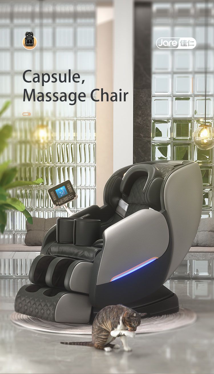 4D Touch Screen China Salon Leisure Massage Chair and Foot Massager