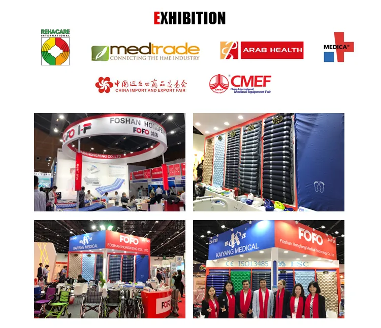 Alternating Pressure Relief Overlay Medical Air Mattress with Compressor