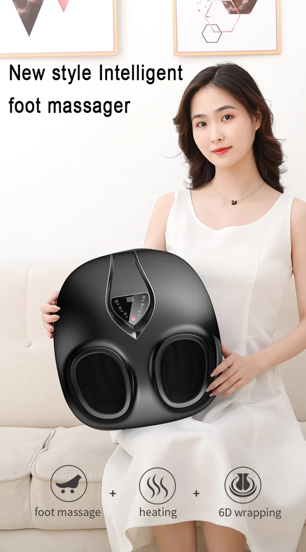 Best Sell Electric Blood Circulation Rolling Wrapping Scraping Squeezing Foot Massager