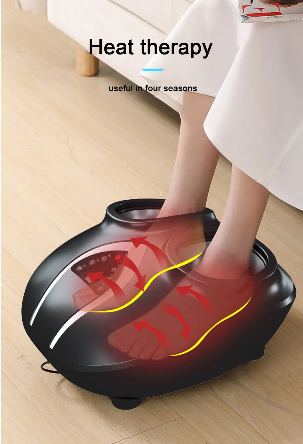 Best Sell Electric Blood Circulation Rolling Wrapping Scraping Squeezing Foot Massager