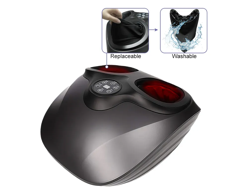 Deep Kneading Shiatsu Heating Compression Foot Massager