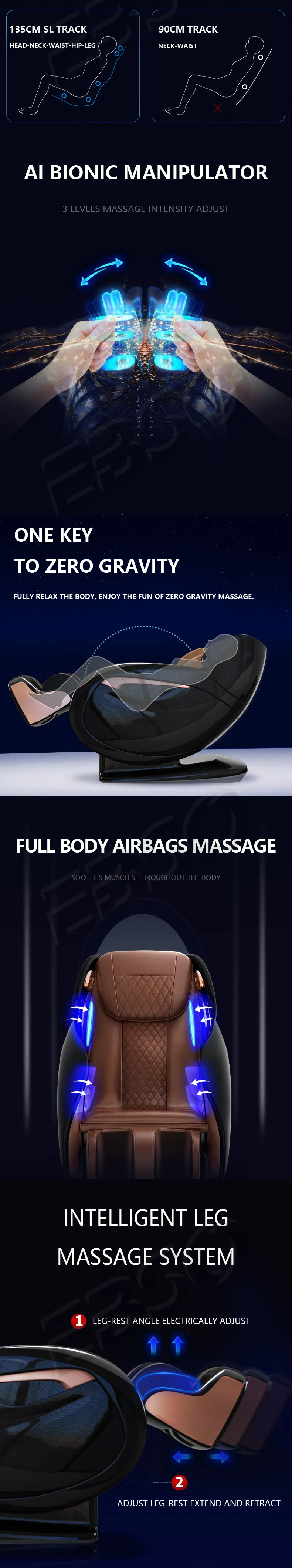 Ebso Roller Luxury Electric Intelligent Zero Gravity Comfortable Full Body Massage Chair