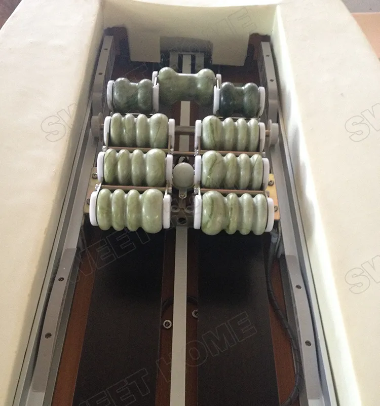 Electric Automatic Full Body Spine Thai Acupressure Infrared Heating Thermal Jade Massage Bed for Home Use