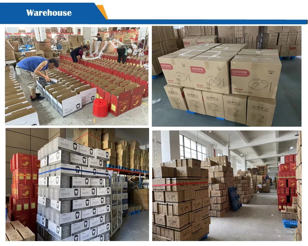 Electric Deep Kneading Rolling Airbag Wrapped Foot Care Massager