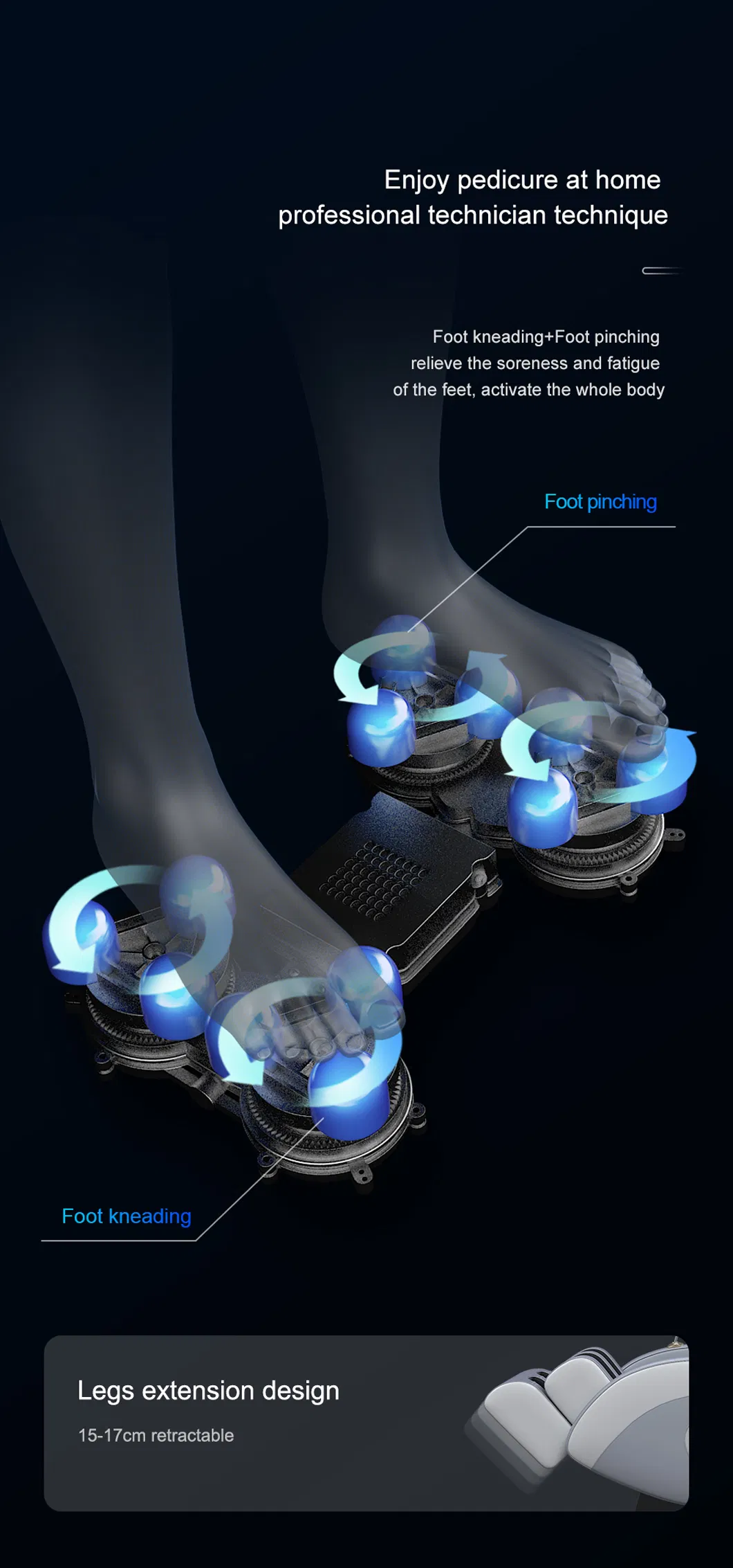 Factory Price Full Body Care Zero Gravity Shiatsu Massage Chaie