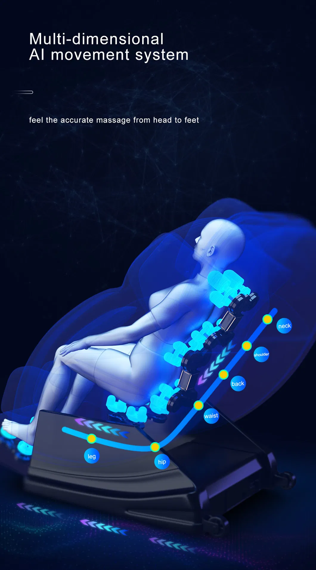 Factory Price Full Body Care Zero Gravity Shiatsu Massage Chaie