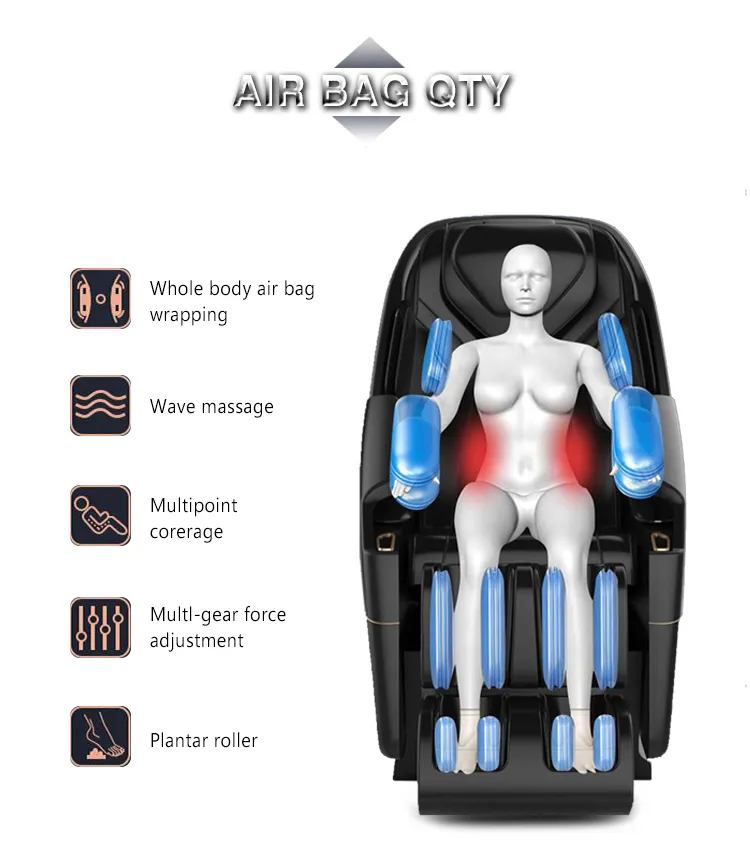 Factroy OEM Cheap Air Compression Ai Massage Chair Recliner for American