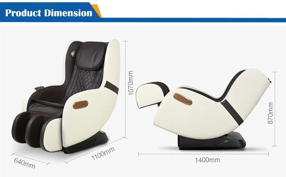 Fashion Home Office Use Shiatsu Kneading Zero Gravity Full Body Airbag Massage Chair