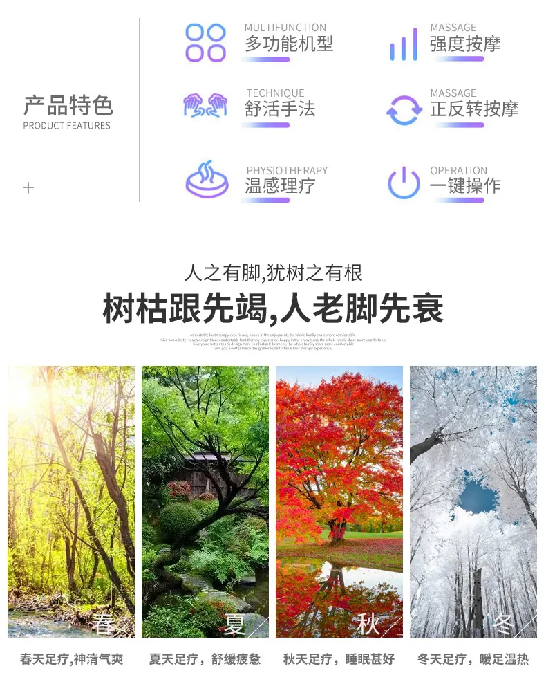 Foot Massage Machine, Intelligent Electric Kneading and Heating Massager