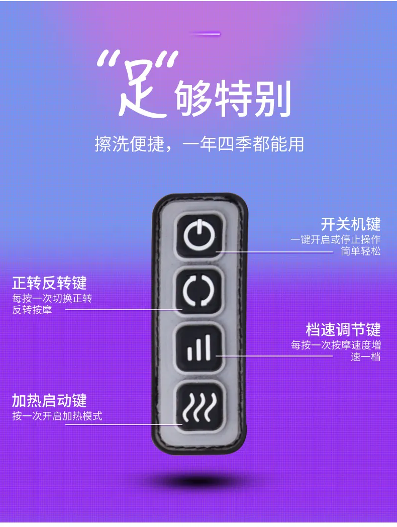 Foot Massage Machine, Intelligent Electric Kneading and Heating Massager