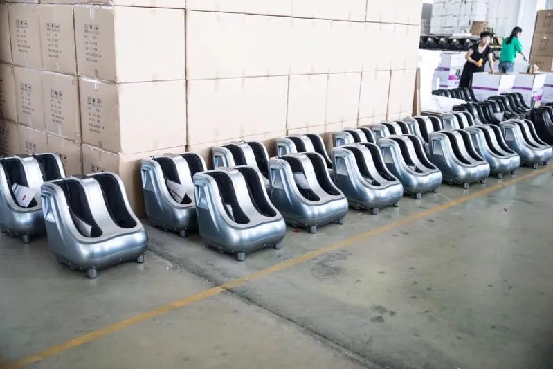 Foot Massager Ankle & Calf Leg Shiatsu Kneading Rolling Vibration Heat Foot Leg Massager with 4 Motors