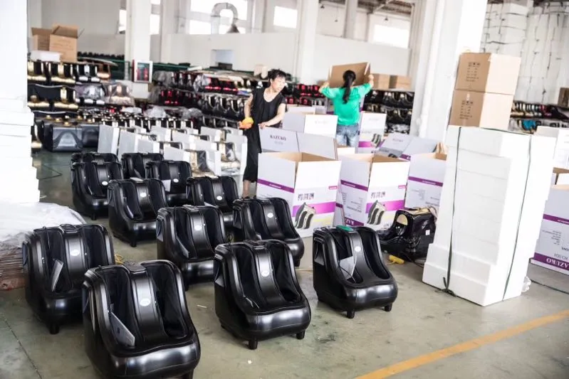 Foot Massager Ankle & Calf Leg Shiatsu Kneading Rolling Vibration Heat Foot Leg Massager with 4 Motors