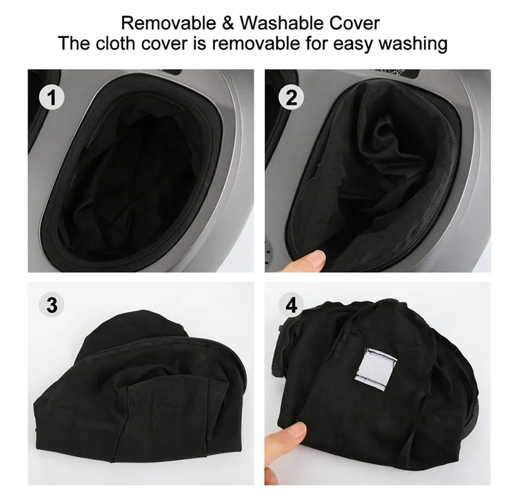 Foot Massager Machine with Soothing Heat Electric Shiatsu Deep Feet Kneading Rolling Massage Air Compression