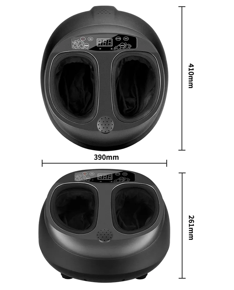 Foot Massager Machine with Soothing Heat Electric Shiatsu Deep Feet Kneading Rolling Massage Air Compression