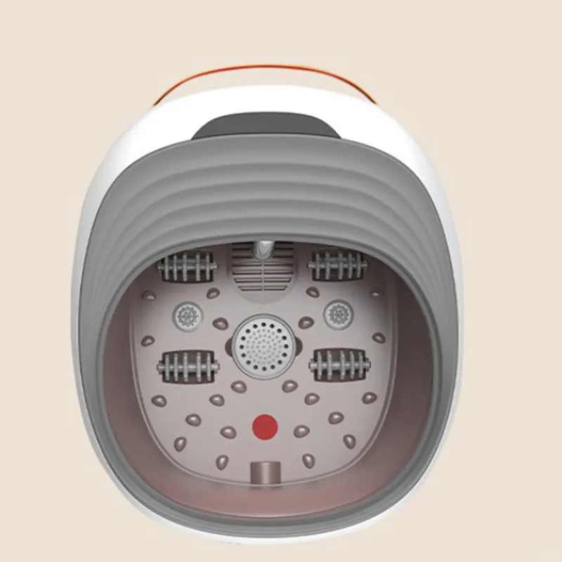 Foot SPA Bath Motorized Massager Foldable with Heat Red Light Water Collapsible Footbath