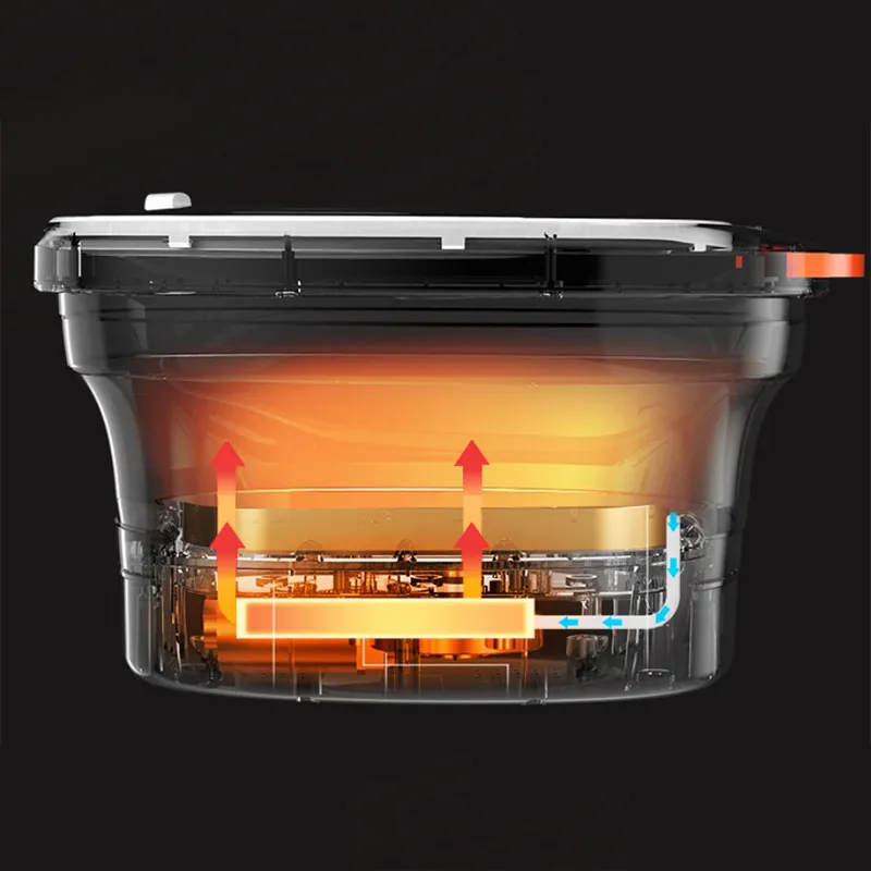 Foot SPA Bath Motorized Massager Foldable with Heat Red Light Water Collapsible Footbath