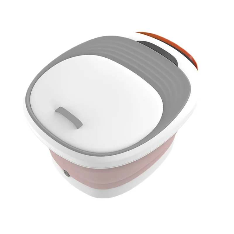 Foot SPA Bath Motorized Massager Foldable with Heat Red Light Water Collapsible Footbath