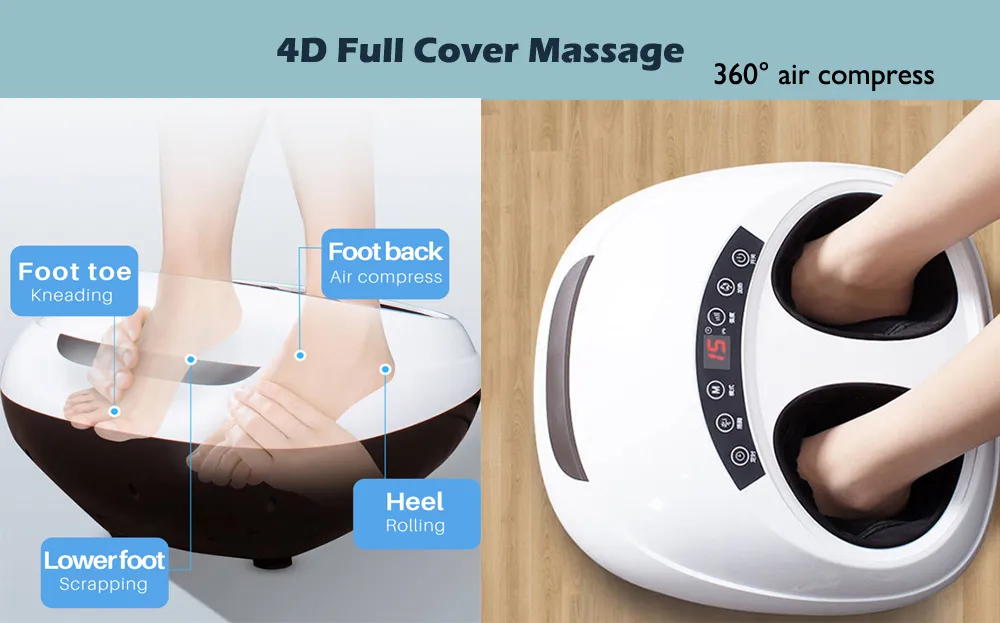 Good Quality Shiatsu Kneading Air Pressure Vibrating Foot Massager