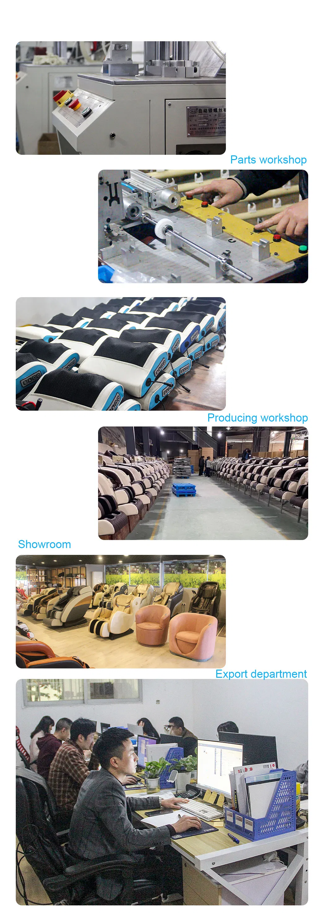 Good Quality SL Track Zero Gravity Full Body Massage Chair