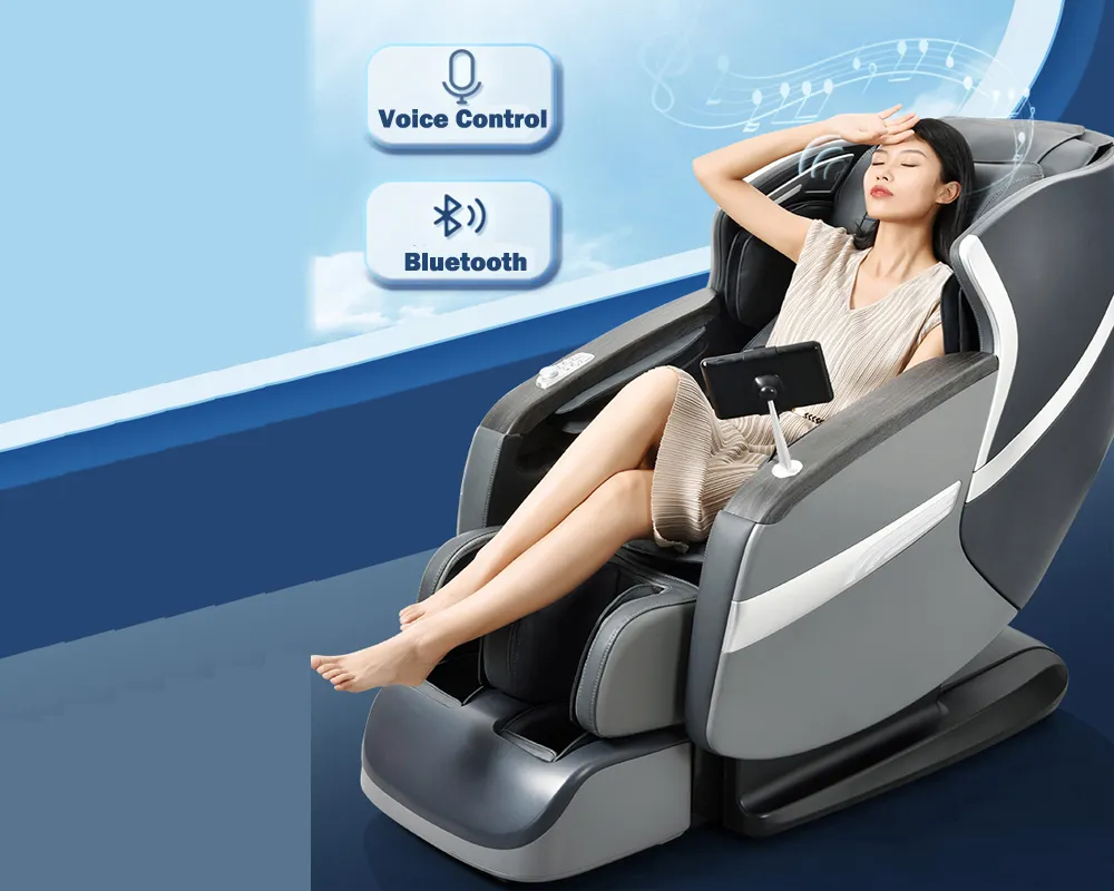 High End Luxury Zero Gravity SL Track 4D Full Body Foot Massage Chair