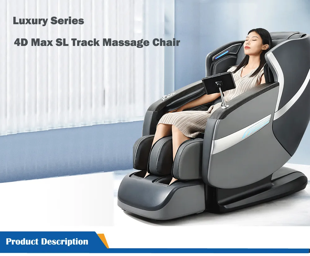 High End Luxury Zero Gravity SL Track 4D Full Body Foot Massage Chair