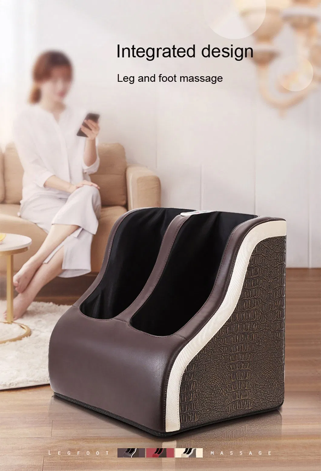 High Quality Foot OEM Squeeze Massage Muscle Stimulator 3D Airbag Shiatsu Kneading Foot Leg Massager