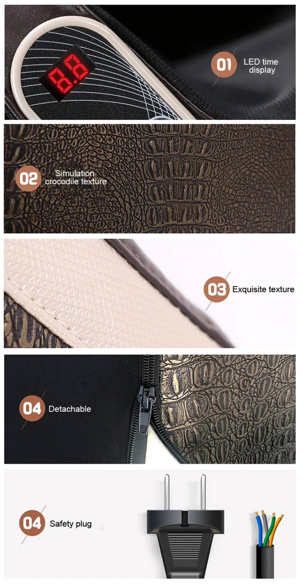 High Quality Foot OEM Squeeze Massage Muscle Stimulator 3D Airbag Shiatsu Kneading Foot Leg Massager