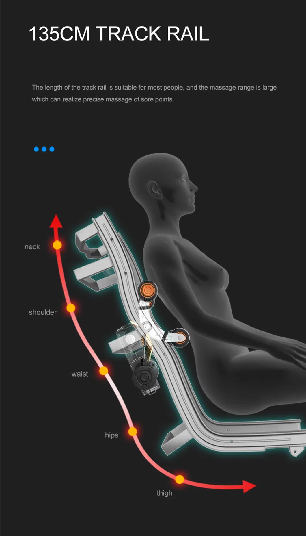 Home Body Comforter Health Care Zero Gravity Heat Massage Chair