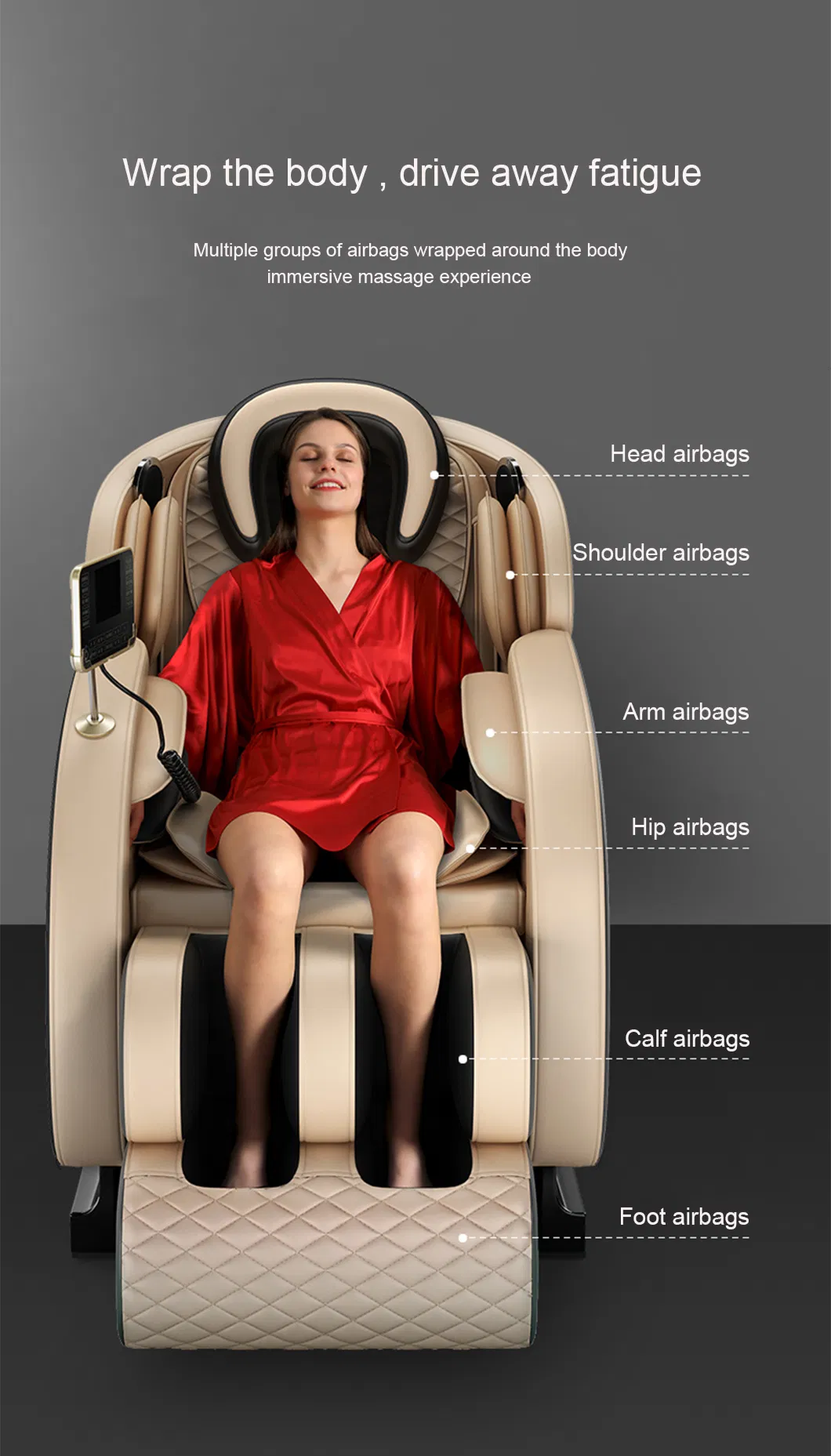 Home Elecreic Luxury Zero Gravity Massage Chair Health Care Roller Shiatsu Full Body Massage Chair