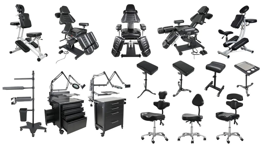 Inked Ergonomic Electric Tattoo Bed Best Artist Chair SPA Massage Tattoo Salon Chair