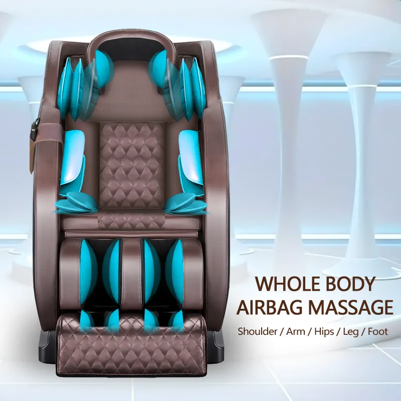 Luxury Electric Zero Gravity Full Body Massage Chair with Foot Rollers Bluetooth Music