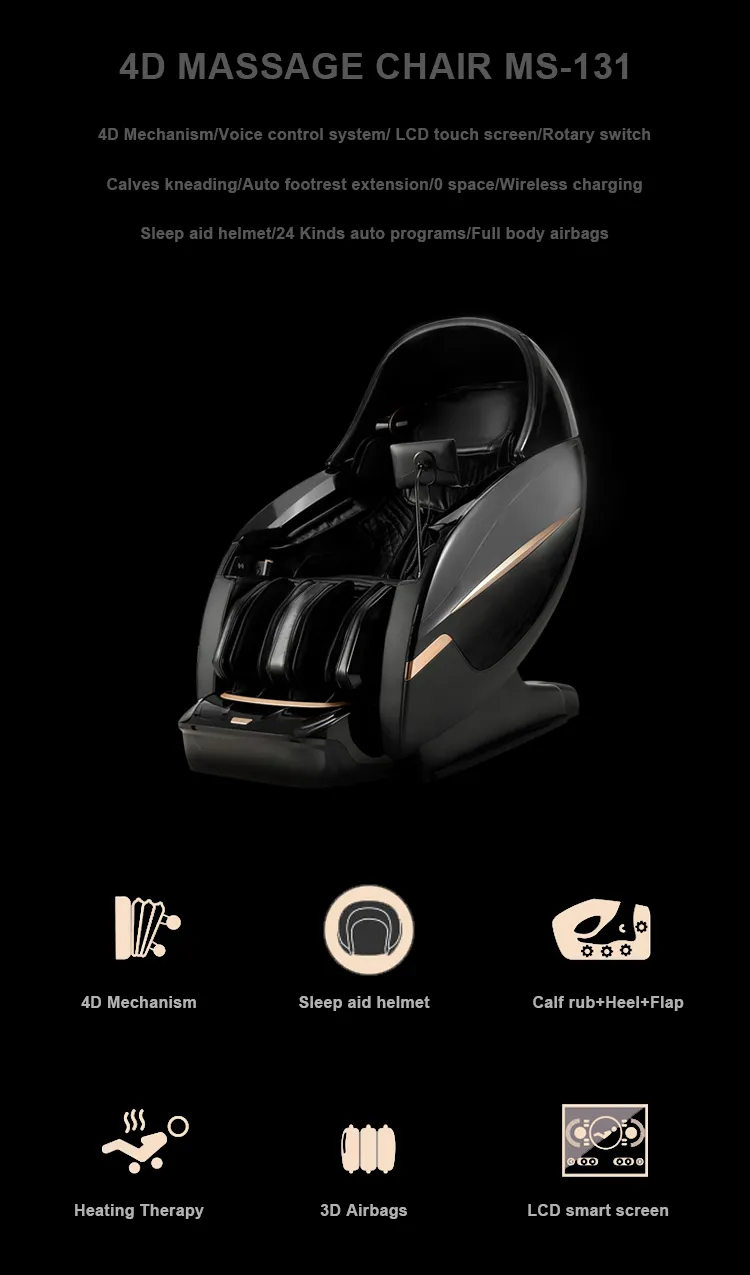 Luxury Shiatsu Massage Chair Massage Chair 4D Zero Gravity