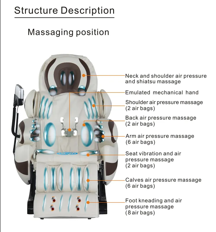 My-S029 Massage Equipment Zero Gravity Luxury Electric Massage Chair for Sale