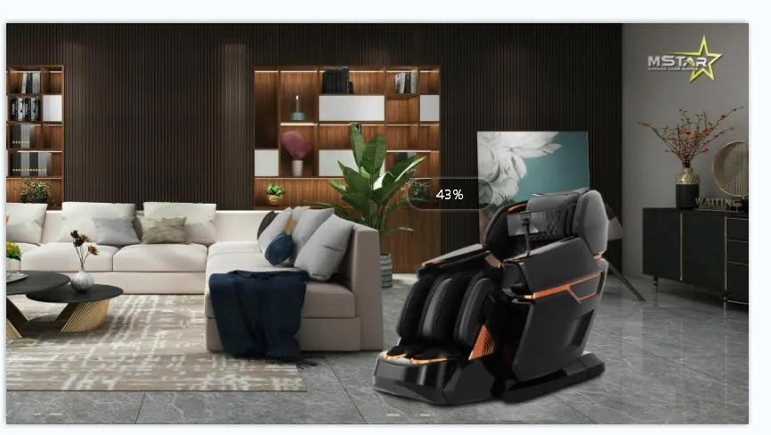 New Design Smart Bluetooth Speaker Recliner Massage Chair Shiatsu Massage