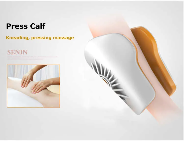 Ningdeccrius CF-12 Shiatsu Heating Vibration Electric Blood Circulation Air Compression Calf SPA Foo Leg Massager with Heat