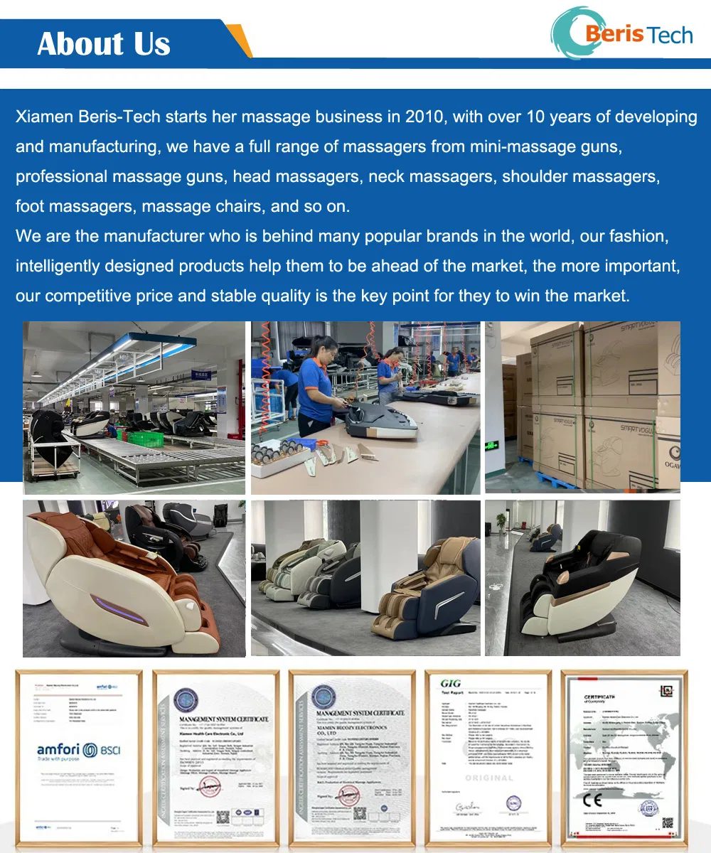 OEM Available Luxury Full Body Shiatsu Massage chair