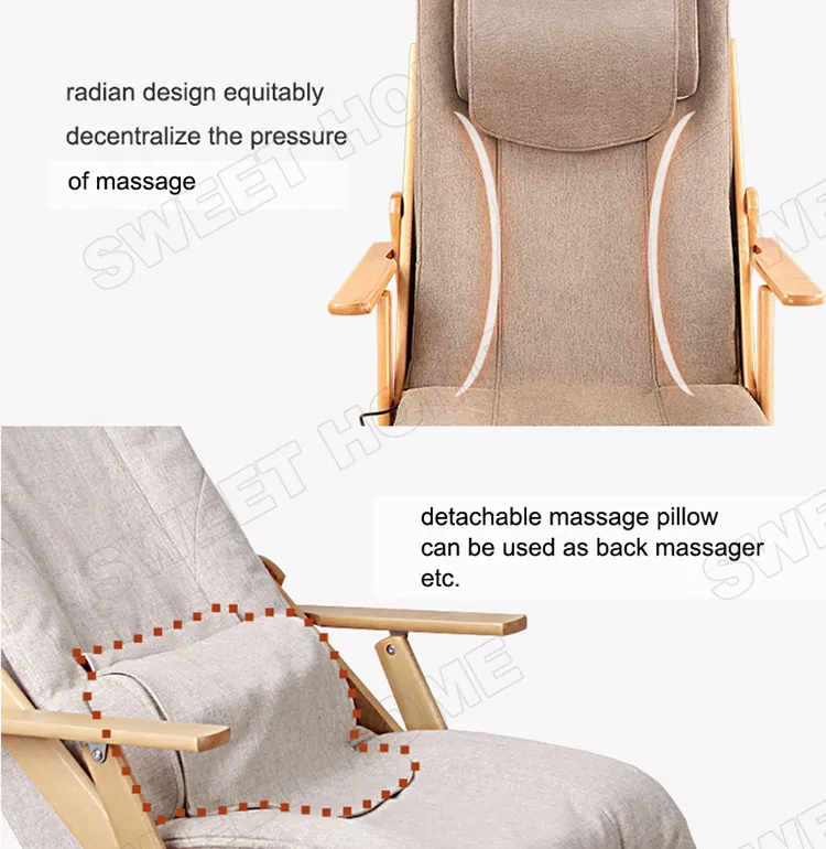 OEM Foldable Electric Thai Salon Shiatsu Recliner Massage Sofa Full Body Heating Vibration Massage Chair