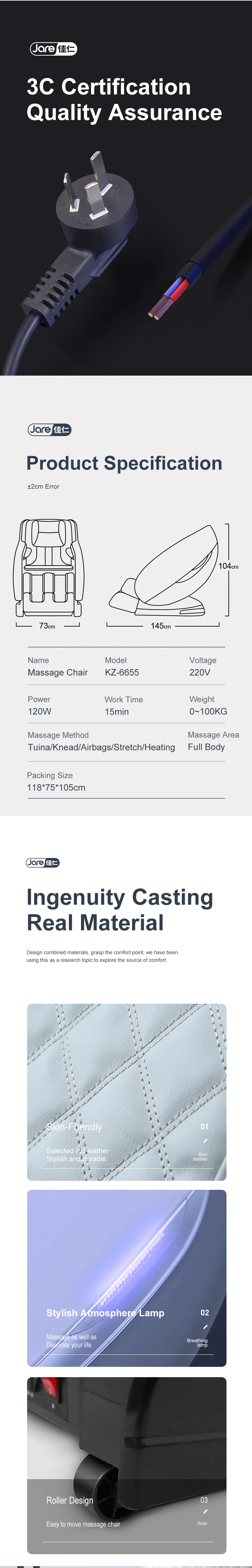 Operated Pad for Shoulder Neck Parts Controller Remote Control Shiatsu Pedicure Massage Chair