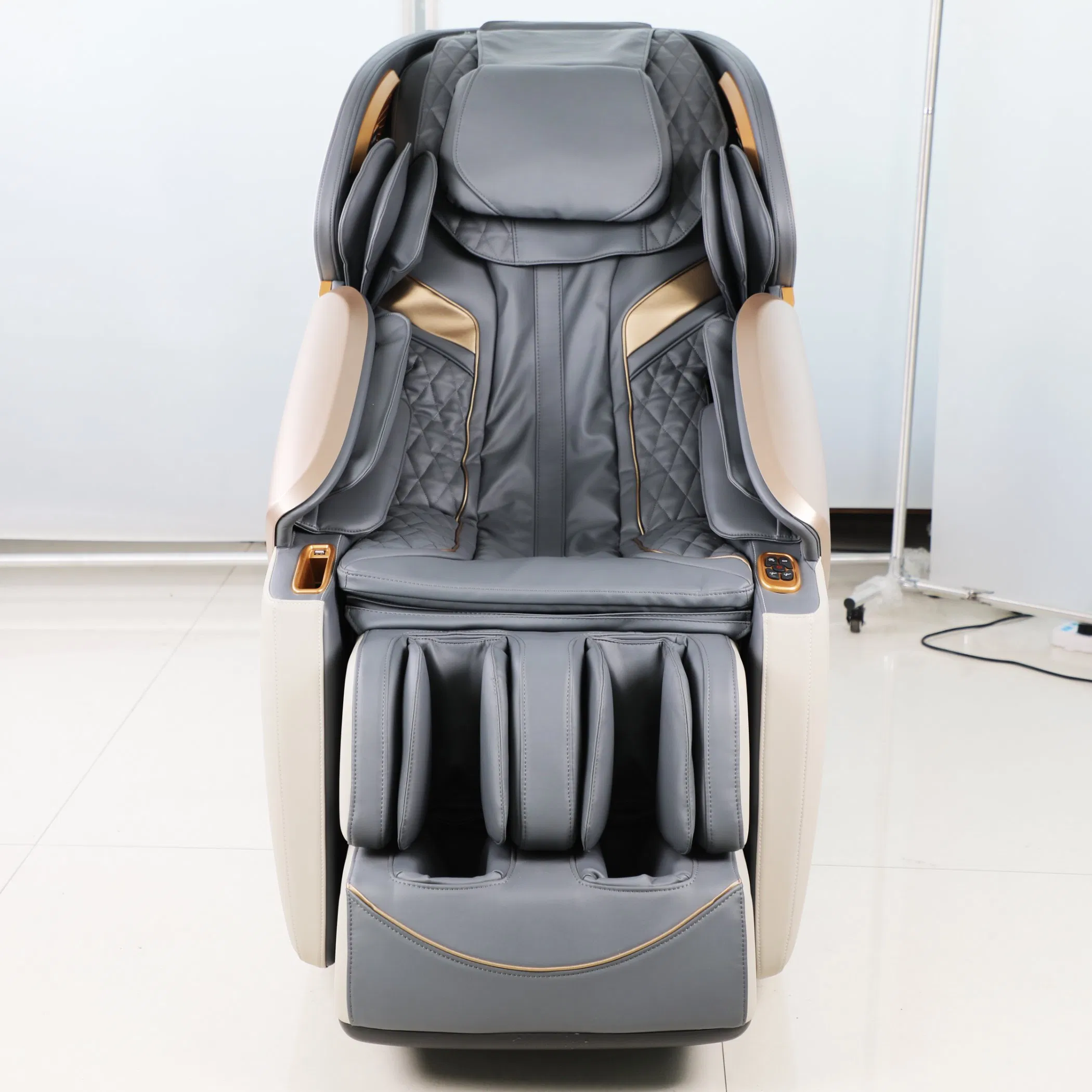 Premium Modern SL Track Electric 3D Full Body Airbags Zero Gravity Professional Boss Leather 4D Massage Chair