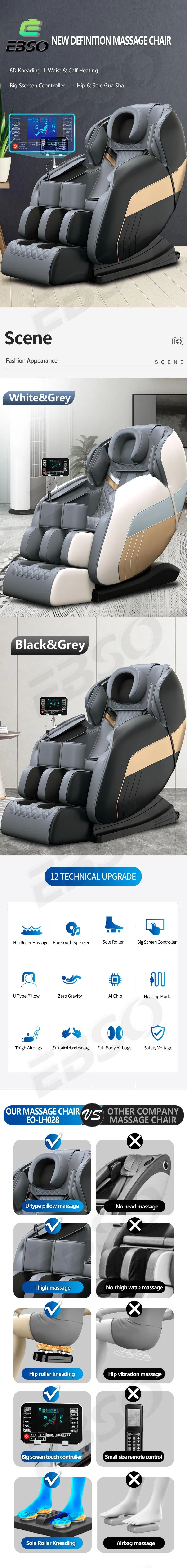 Price Pedicure Office Sex Shiatsu Full Body 4D Pedicure SPA for Nail Salon 3D Zero Gravity Sofa Electric Massage Chair Luxury