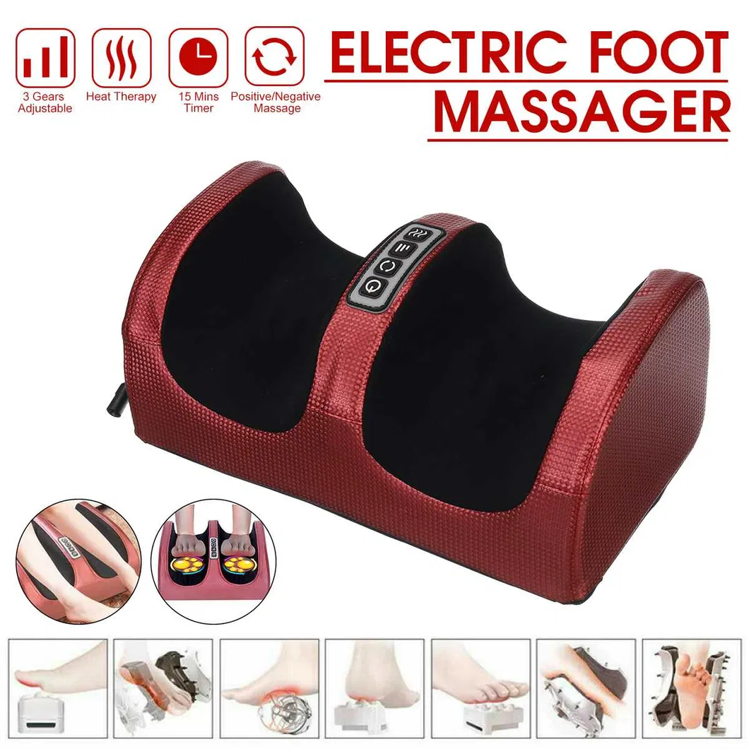 Relaxation Kneading Roller Vibrator Calf Leg Electric Heating Foot Massage Machine