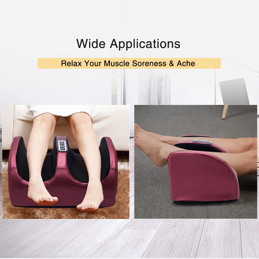 Relaxation Kneading Roller Vibrator Calf Leg Electric Heating Foot Massage Machine