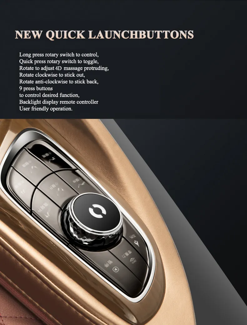 Super Deluxe Home Use 4D Zero Gravitty Massage Chair Shiatsu