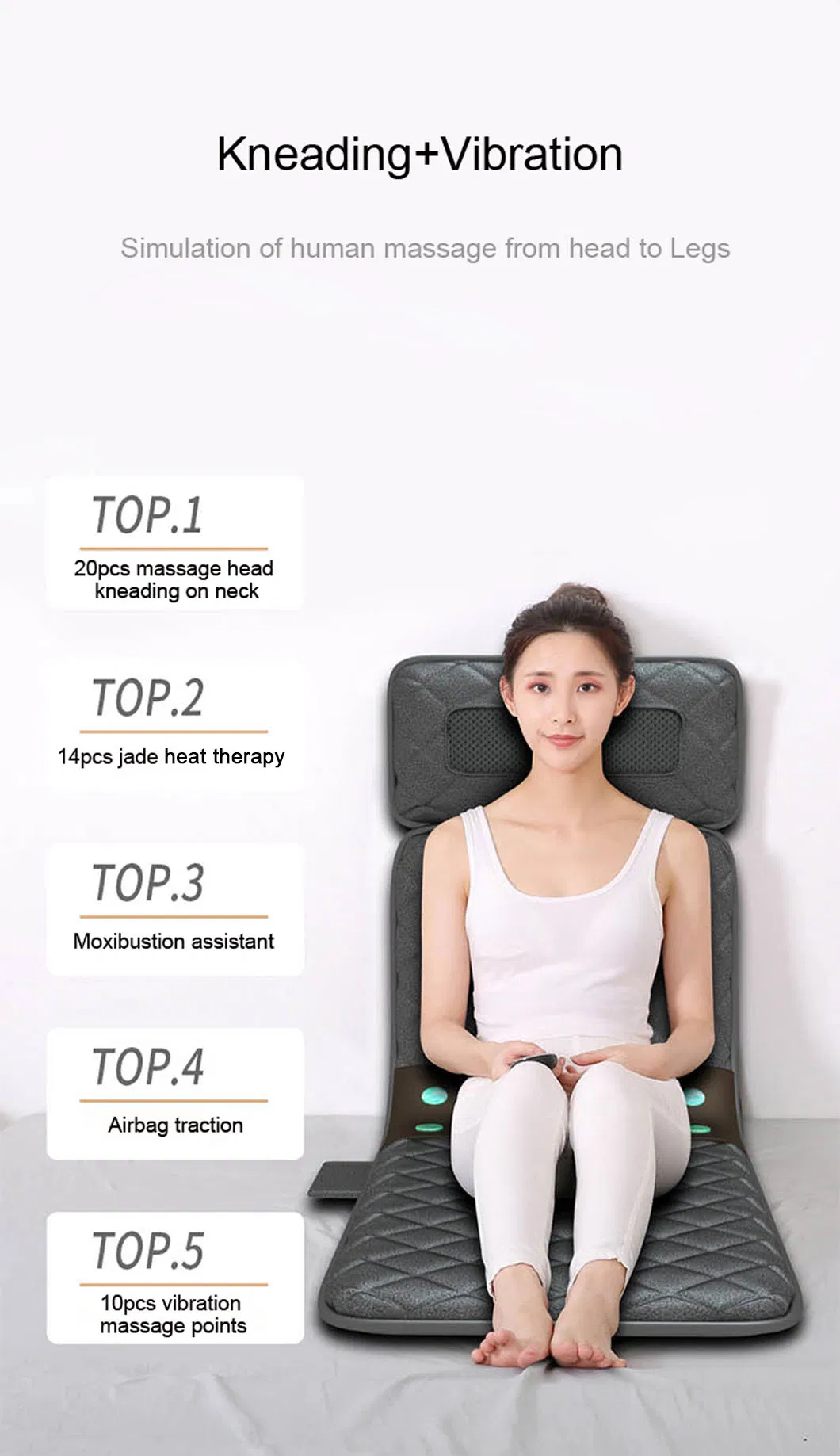 Thai Thermal Modern Bed Folding Massage Bed with Storage Massage Functions